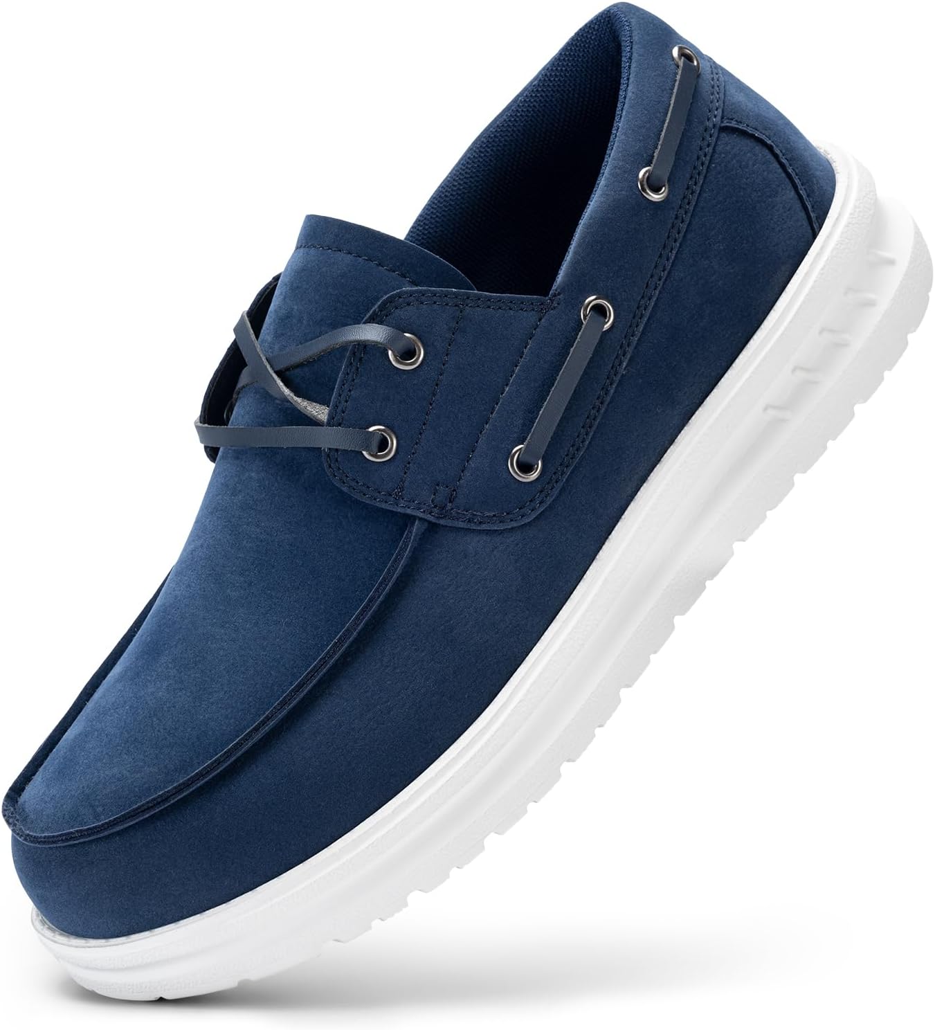 FitVille Men’s Extra Wide Slip On Trainers Boat Shoes Comfortable Breathable Casual Loafers Orthopedic Shoes