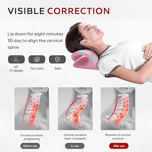 Miniatura 4 de EXQUISLIFE Neck and Shoulder Relaxer, Cervical Traction Device for Muscle Tension Relief, Neck Stretcher for TMJ Pain Relief and Cervical Spine