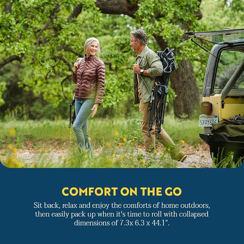 GCI Outdoor Comfort Pro Rocker Camping Chair - Indigo Blue image 6