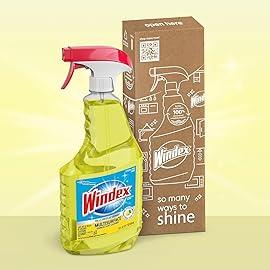 Windex Multipurpose Cleaner Disinfectant Spray Bottle, Packaging Designed to Prevent Leakage and Breaking, Surface Cleaning Spray, Citrus Fresh Scent, 32 Fl Oz