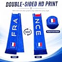 KNK 2026 Soccer Fan Scarf – Double Sided Reversible Football Supporter Scarf with Soft Velvet Feel (France) gallery image