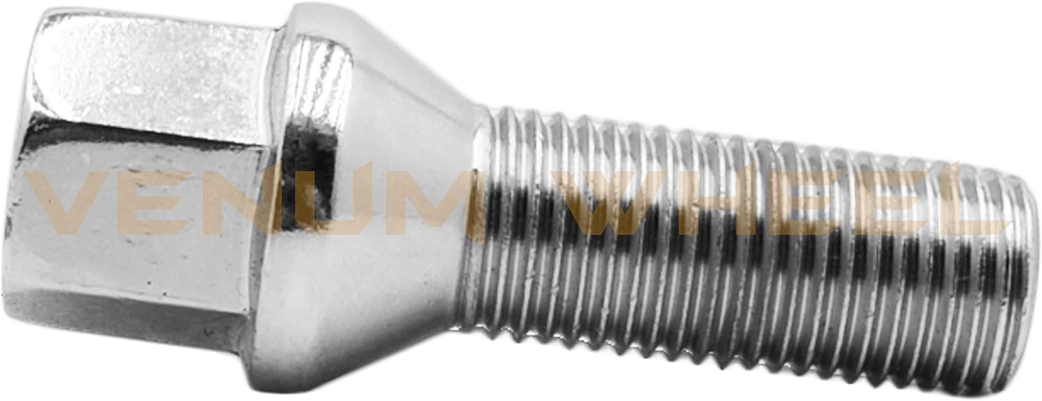 4 Pc Billet Aluminum 5x130 mm Hub Centric Wheel Spacers | 5 mm & 15 mm Thick | 71.5 H.B + Chrome Conical Lug Bolts Compatible with Porsche Vehicles - Aftermarket Wheels