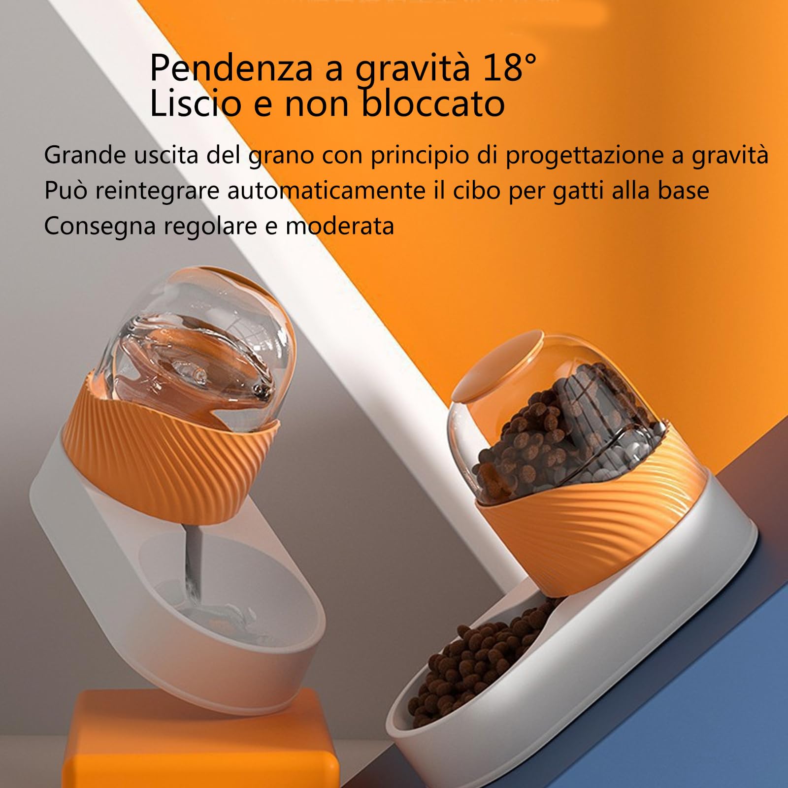 Juego Automático De Comedero Y Dispensador De Agua para Perros Y Gatos, Comedero Y Bebedero para Perros por Gravedad, Dispensador De Comida Y Agua para Gatos con Capacidad De 4L