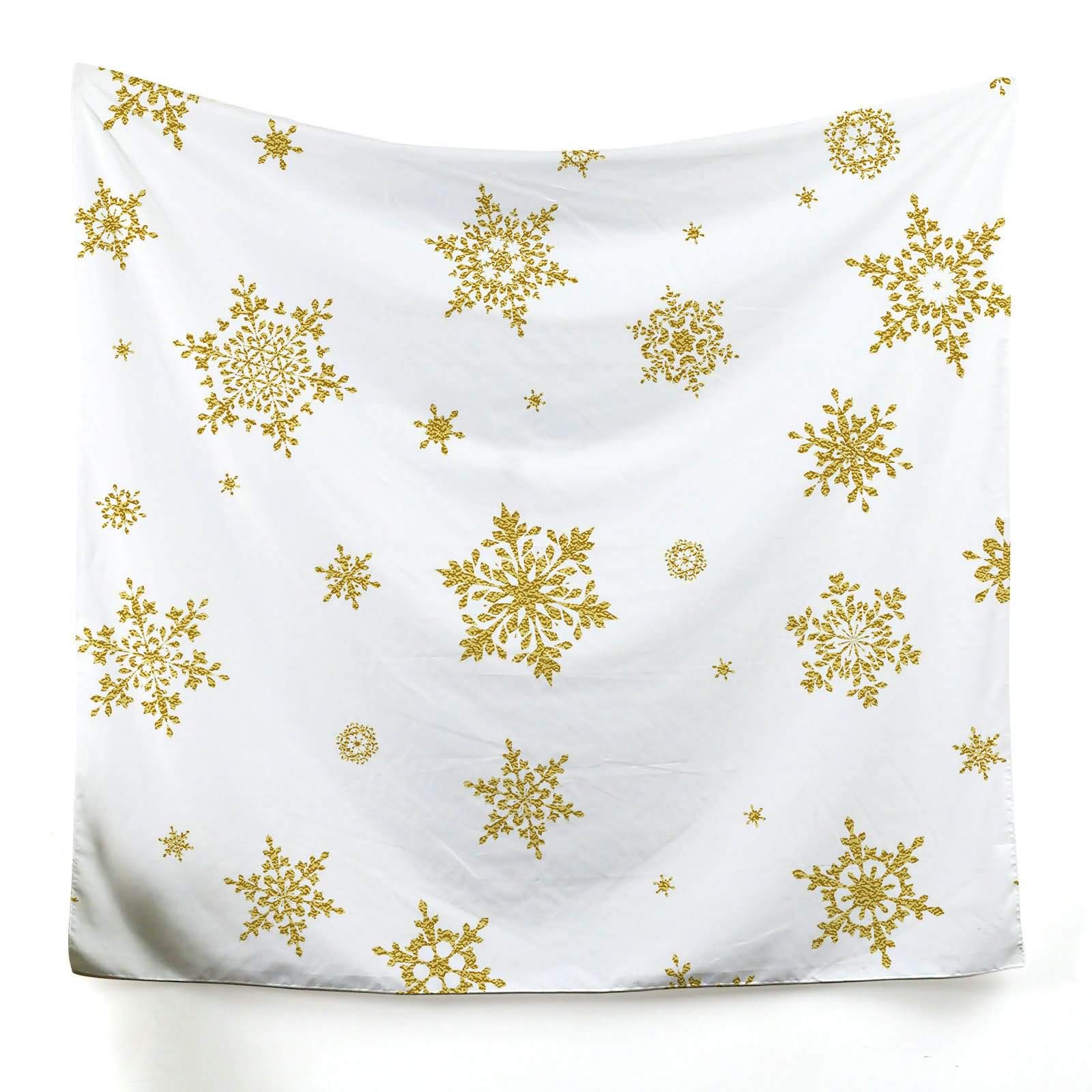 Tenture murale chic or et blanc en toile imprime mode haut de gamme