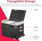 Frigidaire, 51 Qt. Portable Convertible Electric Refrigerator/Freezer Trolley-With App, Dual Zone, Black