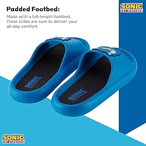 Amazon | ソニック・ザ・ヘッジホッグ メンズ スライド - ソニック