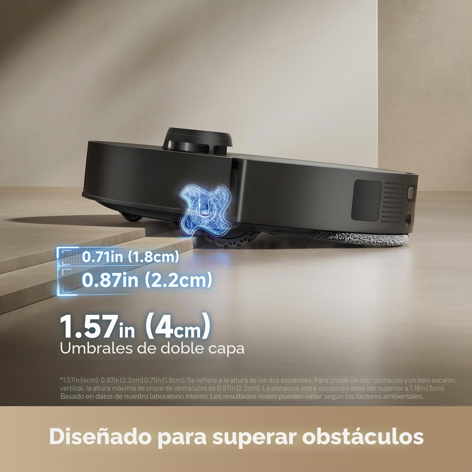 DREAME L60 Ultra PE robot aspirador y fregona, succión de 30.000 Pa, autolimpieza, limpieza profunda de esquina a borde, cepillo para polvo desenredante, evita obstáculos y navegación en 360°, negro