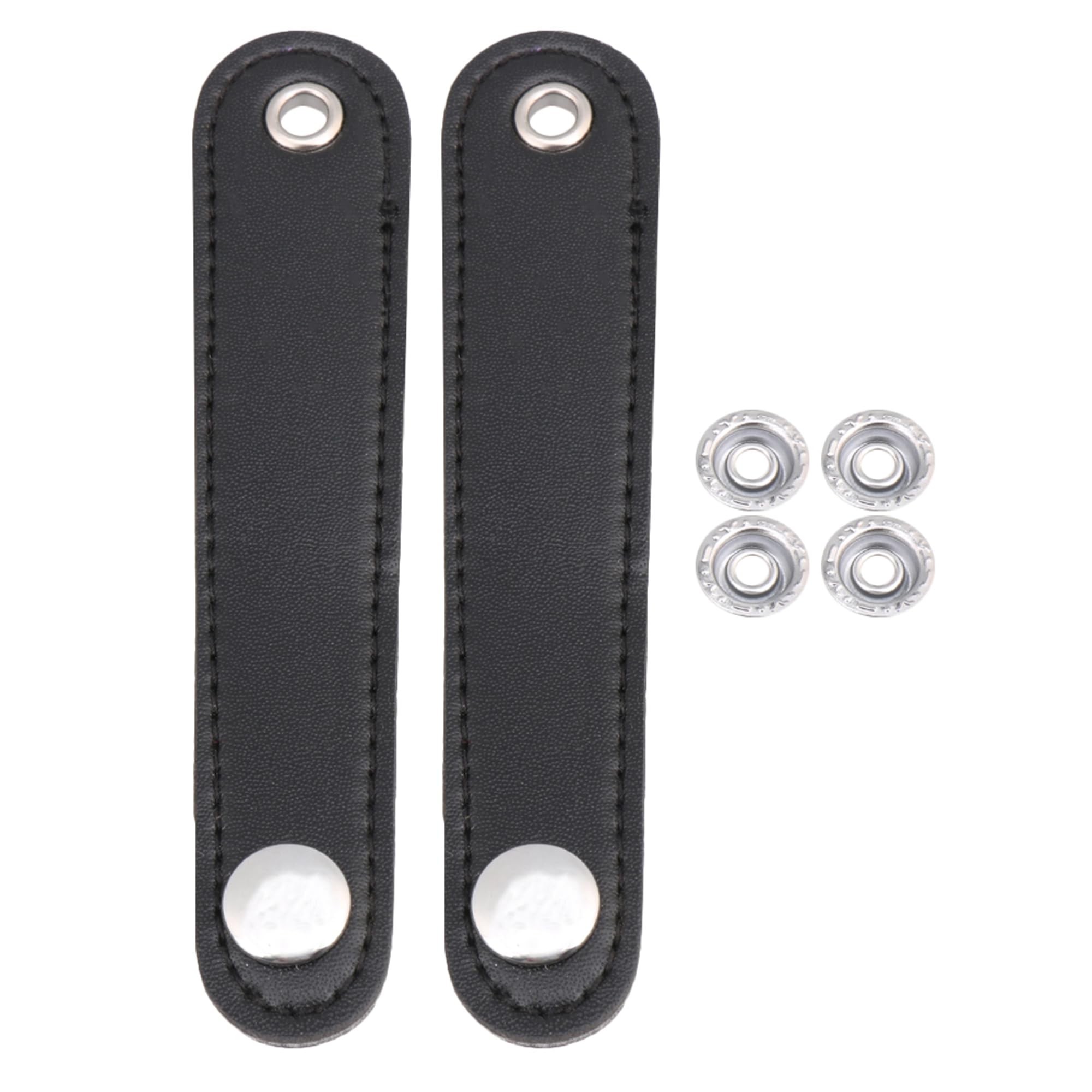 Lovermusic Length 5.51 Inch Black PU Leather Accordian Straps Shoulder Replacement for Bass Accordion Pack of 2