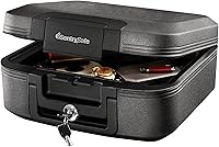 SentrySafe CFW20201 Fireproof Waterproof Safe with Key Lock, 0.28 cu ft Portable Chest for Documents & Valuables