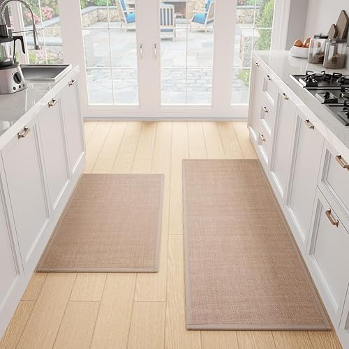 Miniatura 30 de Tapete de Cocina 1 PCS, Alfombras Acolchadas Antideslizantes para Piso de Cocina, Tapete Corredor Absorbente de Comodidad para Estar de Pie Lavable