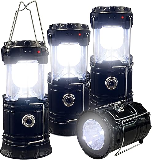 XTAUTO Portable LED Camping Lantern 4-Pack