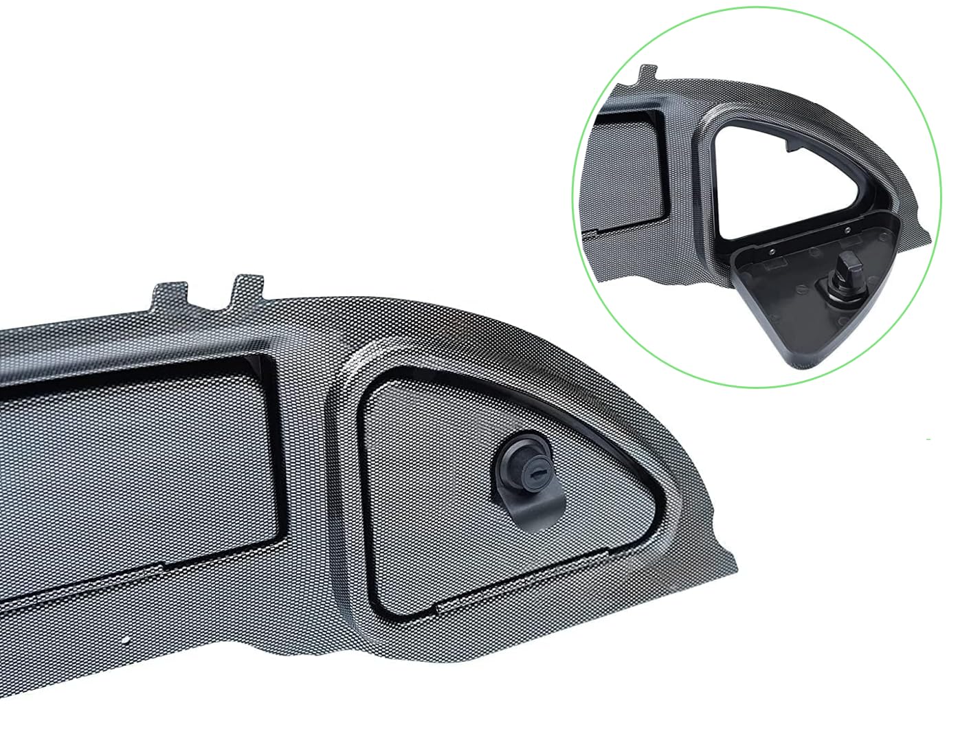 Dr.Acces Club Car Precedent Dashboard with Locks for 2004-2008.5 Precedent Golf Cart Models-Carbon Fiber Finish