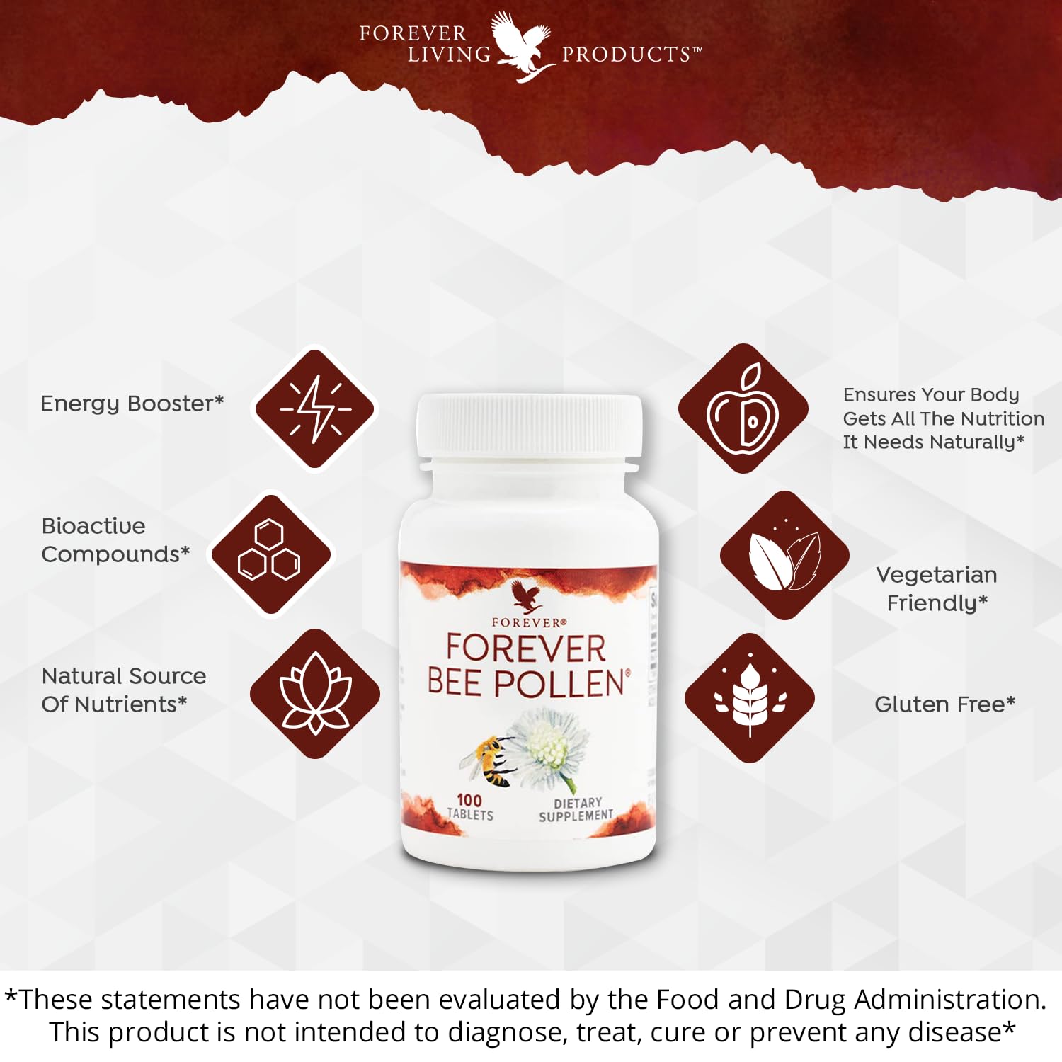 フォーエバー純粋はちみつ6本ポーレン3個