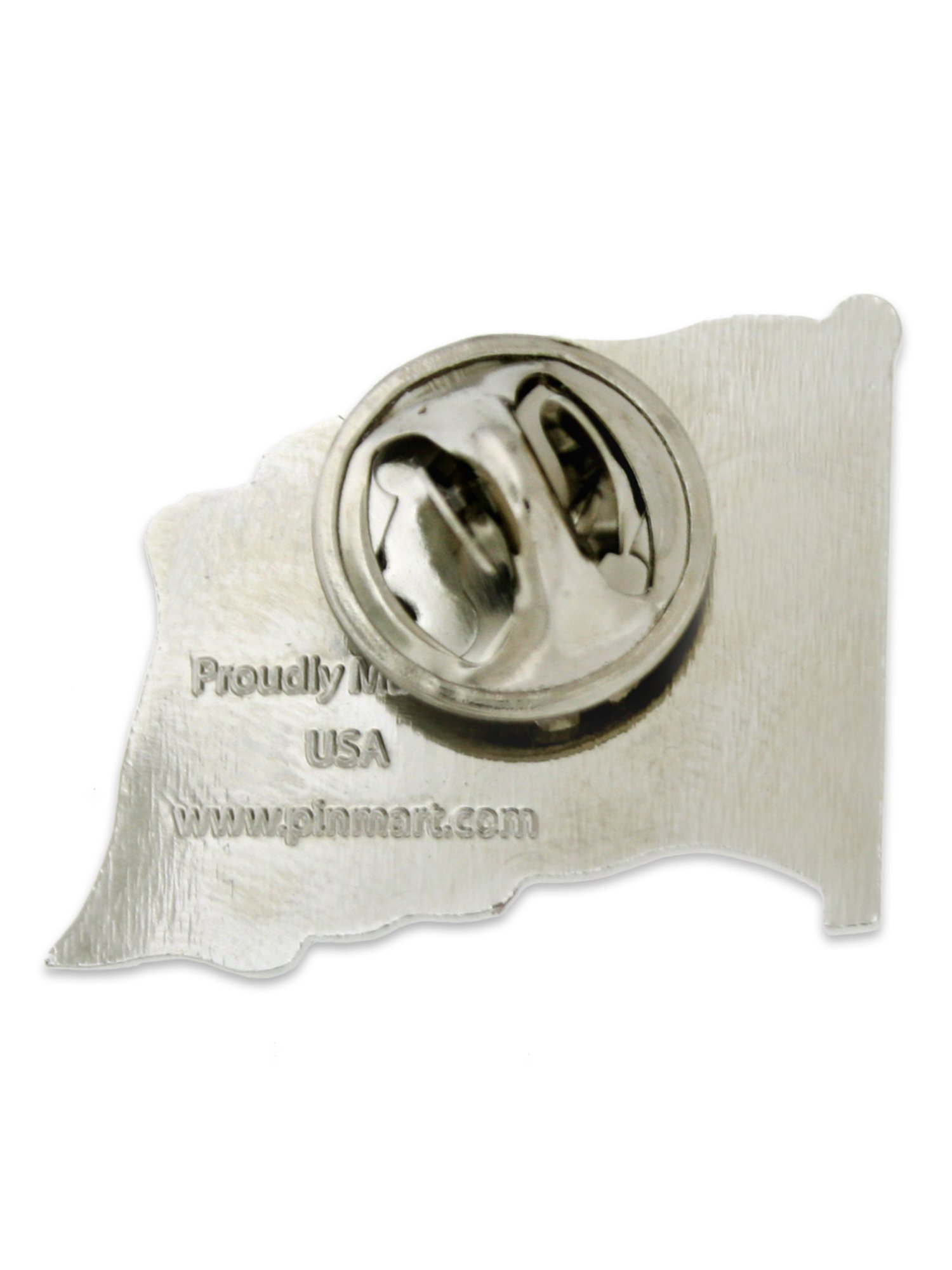 PinMart American Flag Lapel Pin – Made in the USA - Gold Color Plated or Nickel Plated Enamel Pin – Patriotic Rectangular or Waving United States Country for Coats, Suit Jackets and Lanyards