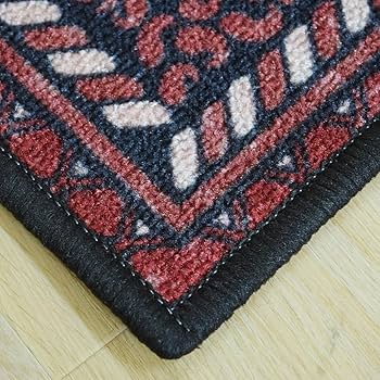 pp60×125赤ブラウン×深みネイビートルコヴィンテージラグ 60×125赤ブラウン×深みネイビー ボタニカル トルコヴィンテージラグ