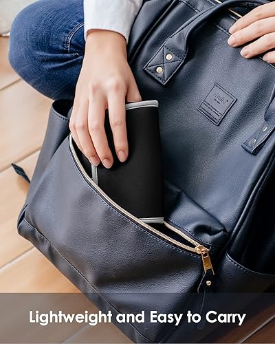 Miniatura 8 de LENTION Funda mediana de almacenamiento para accesorios, adaptador de corriente para laptop, MacBook, mouse inalámbrico, cargadores de iPhone