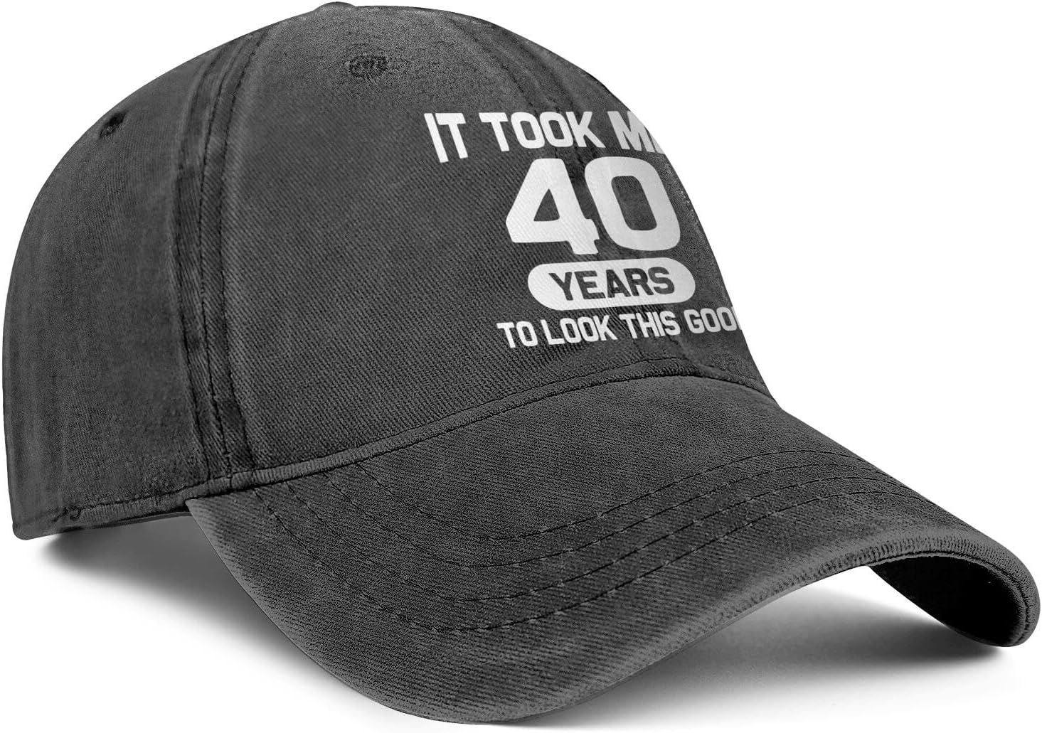 40th Birthday Gifts Men Women 40 Year Old Gifts Ideas It Took Me 40 Years to Look This Good Hat Washed Cotton Hat - Image 3
