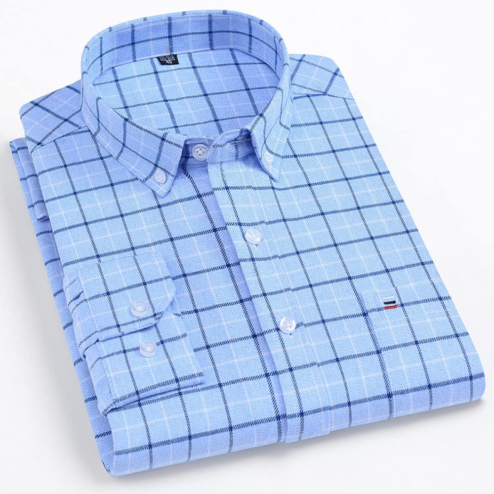 Camicia In Cotone A Maniche Lunghe Da Uomo,Camicia Casual A Maniche Lunghe Da Uomo, Camicie In Flanella Di Cotone A Quadri Da Uomo Camicia A Quadri Casual Da Lavoro A Maniche Lunghe Camicia A Quadri