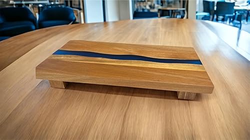 Miniatura 4 de Soporte de pedestal de madera  Tablero de pedestal rectangular grande de 19.5 pulgadas de largo x 9.8 pulgadas de ancho  Tablero elevador de madera