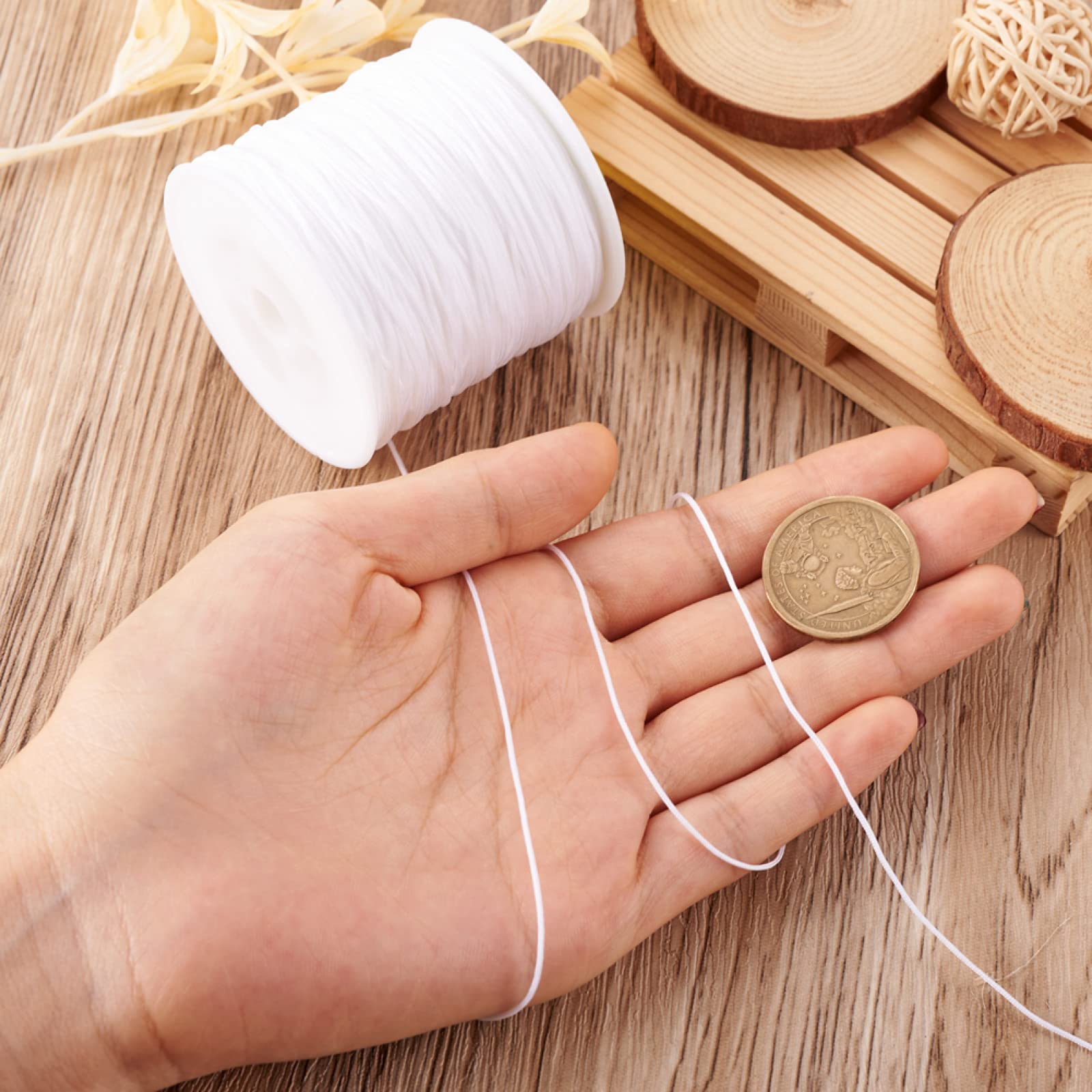 Craftdady Cordon En Nylon Tressé De 0,8 Mm Pour Perles Et