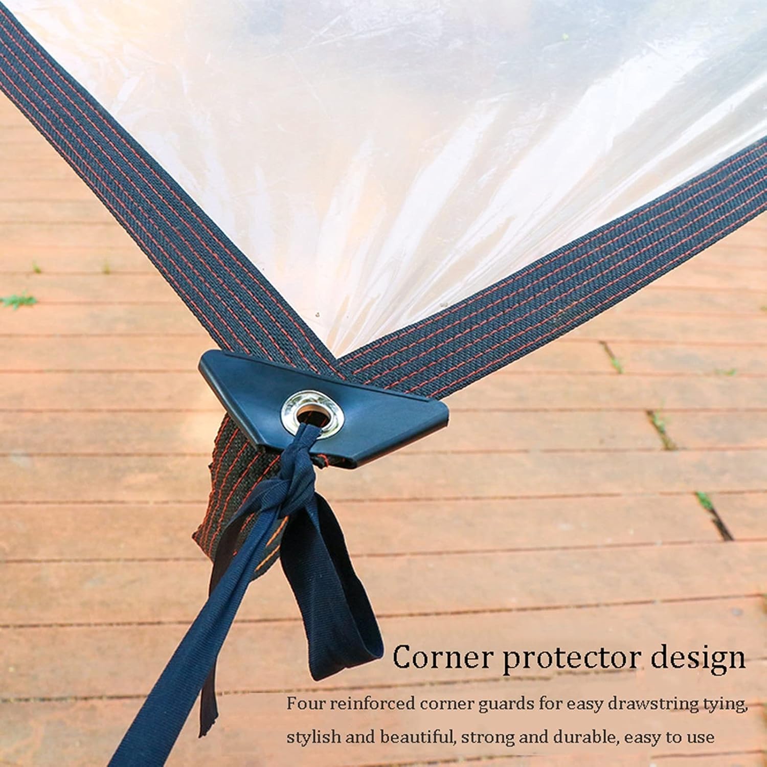 Clear Tarps Waterproof Plastic Covering Dust-Proof Tear Resistance Protective Cover for Greenhouse Garden Patio Carport, Customizable (Color : Clear, Size : 1x2m)