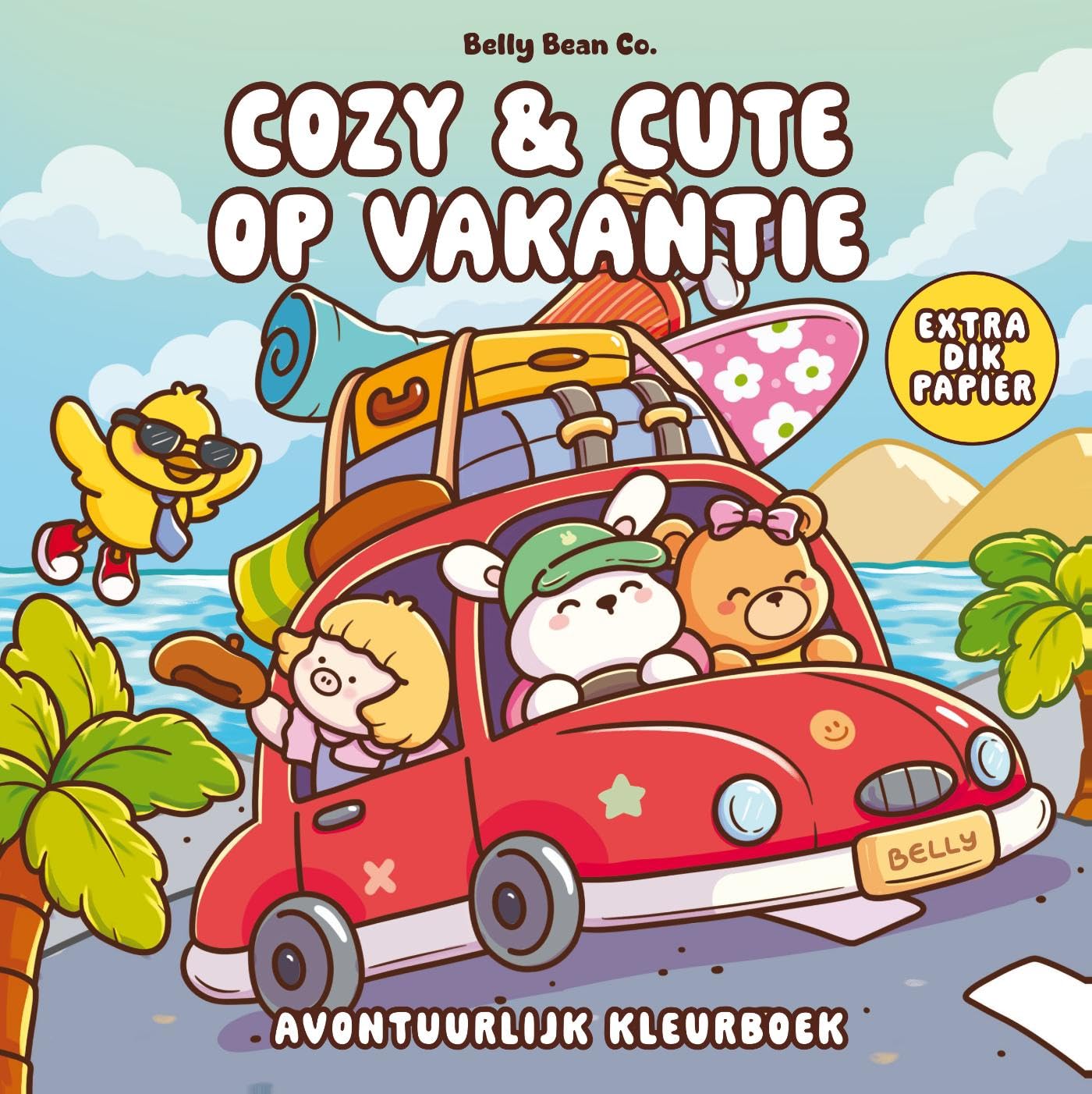 Cozy & cute op vakantie: Avontuurlijk kleurboek (Cozy & cute kleurboek Belly Bean Co.)