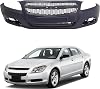 Front Bumper Cover Kit Compatible with 2013 Chevrolet Malibu Bumper CoverUpperLower Grill Kit of Replacement Black 22869137 22883320
