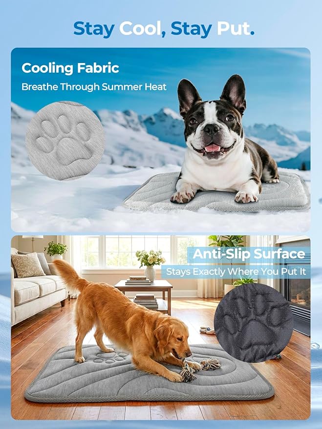 Colchoneta Refrescante para Perros y Gatos Grande Antidesliz miniatura 2