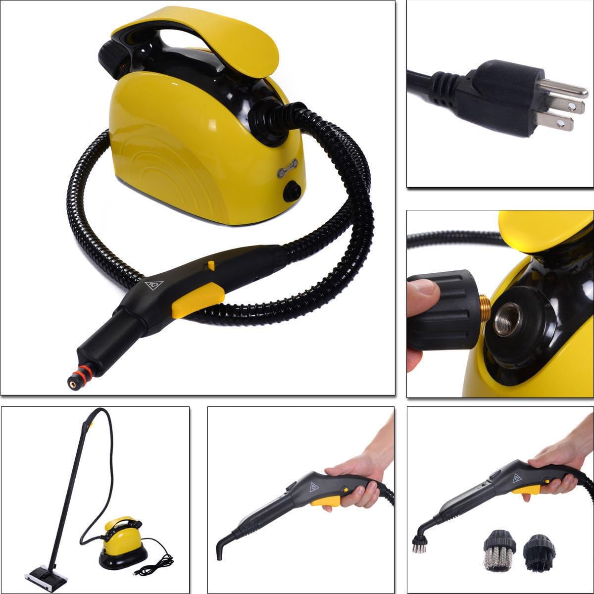 1500W Portable Professional Multi Purpose Pressure Carpet Bathroom Steam Cleaner