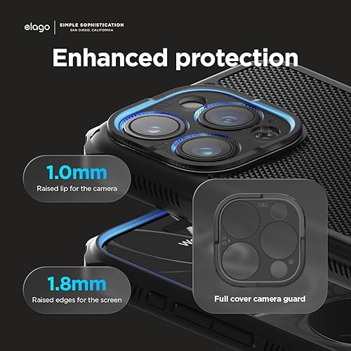 Miniatura 3 de elago Funda compatible con iPhone 15 Pro Max, compatible con MagSafe, Armor Case, protección contra caídas de grado militar estadounidense, diseño
