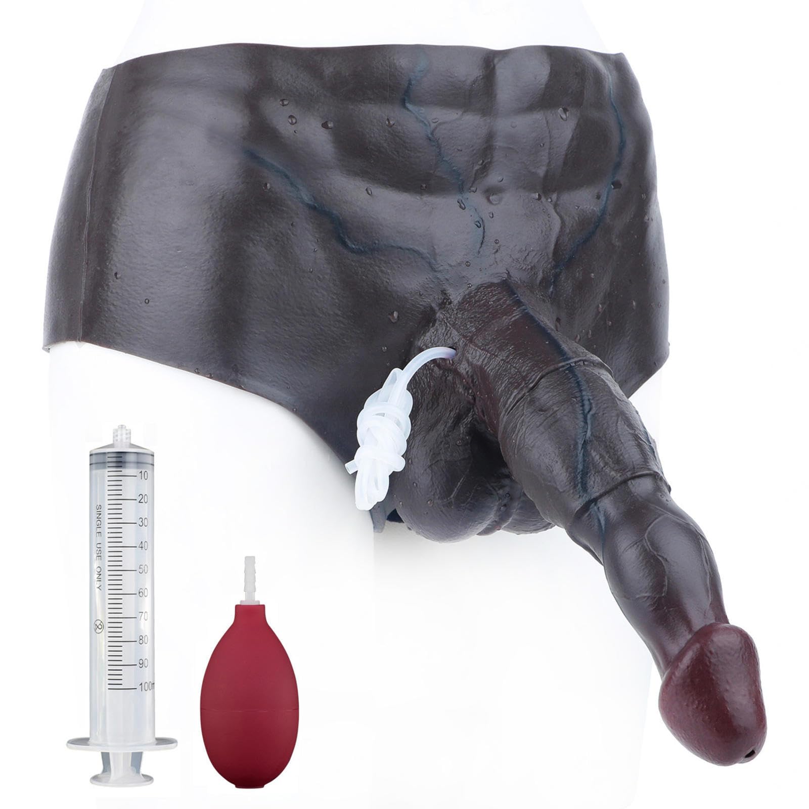 Strapon. Anale. Uomo Donna Indossabile Grossi Grande Fallo Silicone Nero,#3