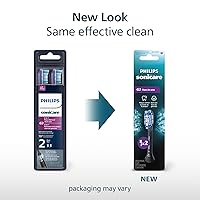 Vista 2 de Genuine Philips Sonicare Cabezal de cepillo de dientes G3 Premium Gum Care, HX9052 / 95, paquete de 2, negro