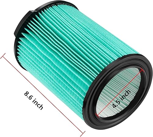 Miniatura 4 de VF6000 - Filtro de vacío de repuesto plisado de 5 capas compatible con aspiradoras Ridgid Shop Vac de 5 a 20 galones para húmedoseco (2 paquetes)