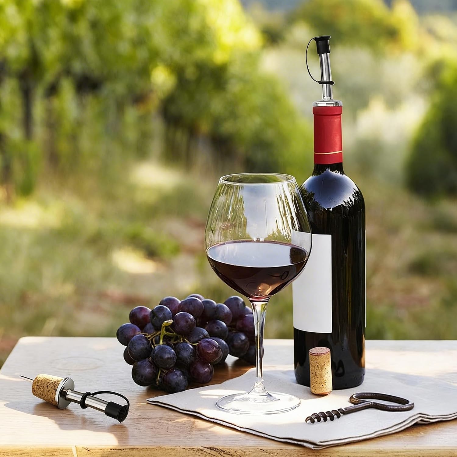 Wine Corks Bottle Stopper 2Pcs Wine Stoppers For Wine Bottles Wine Stoppers