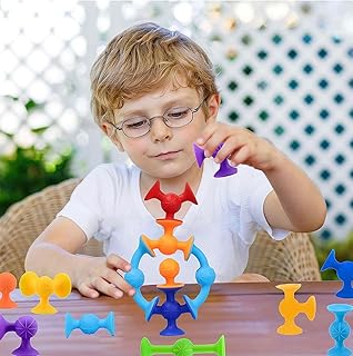 SilicoTech Pop Sucker Darts, Strong Suction Silicone Sucker Darts Set for Kids