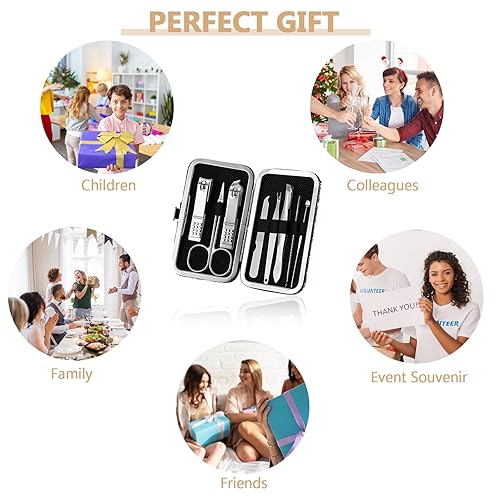 Miniatura 7 de Lasnten Juego de 24 juegos de manicura a granel, cortaúñas a granel, kit de cuidado de uñas, kit de pedicura profesional de acero inoxidable,