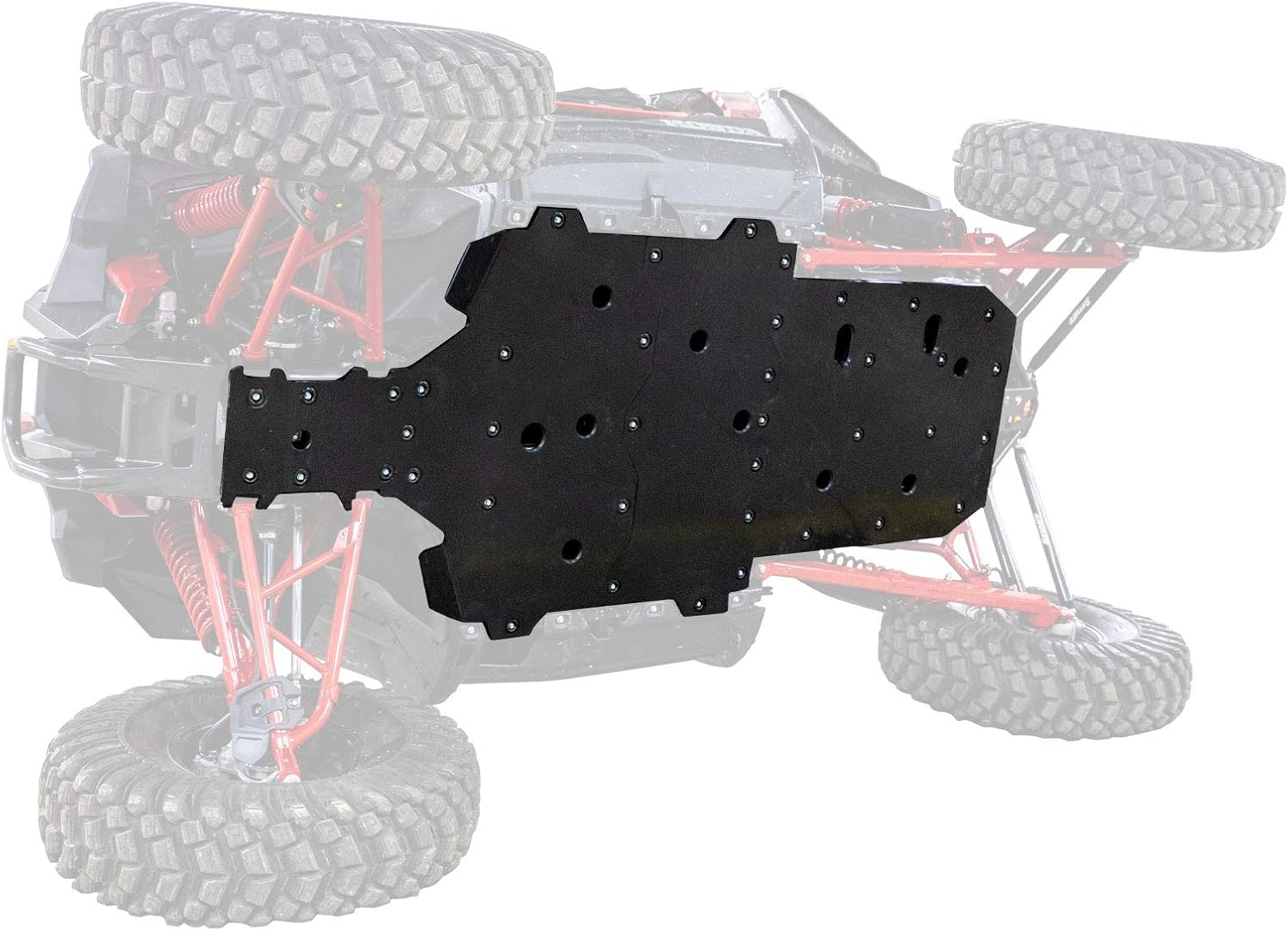 SuperATV UTV Full Skid Plate for 2019+ Honda Talon 1000X / 1000R | Full Front to Back Protection | 1/2” Thick Proprietary ARMW Material | Abrasion, Break, & Bend Resistant | Made in the USA