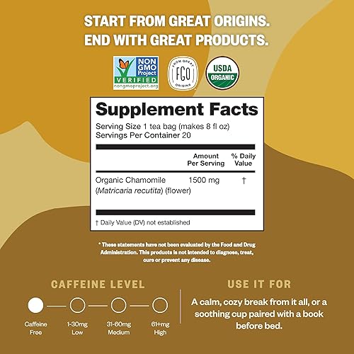 Vista 61 de FGO Té de menta orgánico, 100 unidades, bolsitas de té ecológicas, sin cafeína, el embalaje puede variar (paquete de 1)