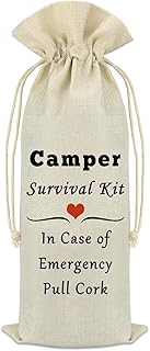 Camper Wine Bag Camping Gift for Camper Funny Camping Wine Bag Gifts Traveler Gifts