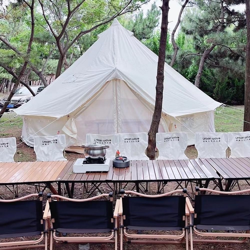 Tenda Oxford di diametro di cinque metri, grande capacità, campeggio, gite in famiglia, per attività all'aria aperta, per il tempo libero, impermeabile, con 2 aperture di ventilazione, confortevole