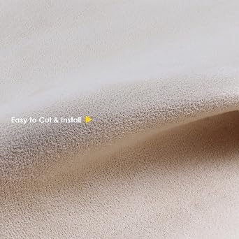 90 x 60 Suede Headliner Fabric Car Headliner with Foam Backing Material Replacement for Auto Roof Liner Car Truck SUV RV Marine Interior Door Panels DIY Ceiling Upholstery Repair Beige