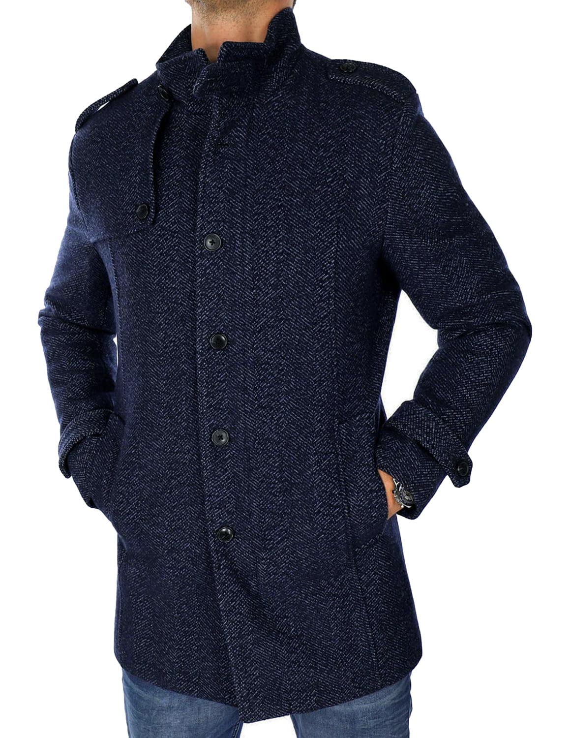 SELECTED HOMME Mantel Slhcovent Wollmantel Wintermantel Einreiher Herrenmantel