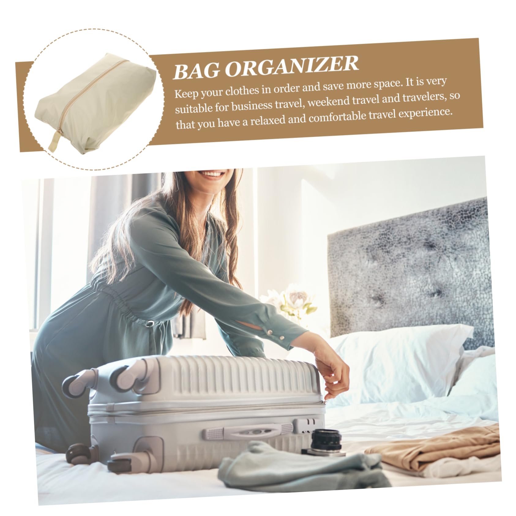 SOIMISS 8stücke Reise Kleider Aufbewahrungstaschen wasserdichte Packwürfel Für Koffer Platzsparende Organizer Für Kleidung Und Schuhe Für Reisen Und Zuhause