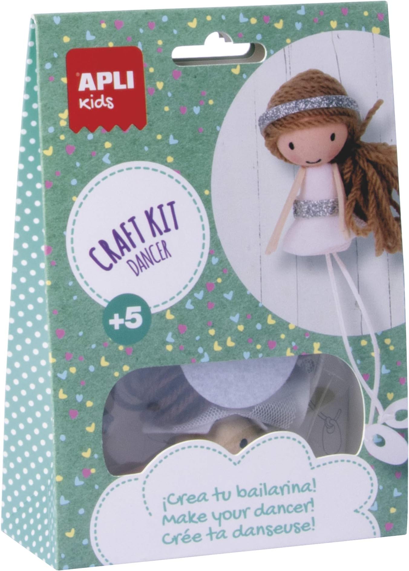 APLI Kids Create Your Own Ballerina Doll Kit, Multi-Colour