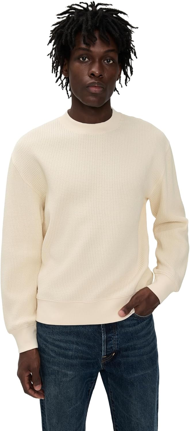 Madewell Men's Waffle-Knit Sweatshirt