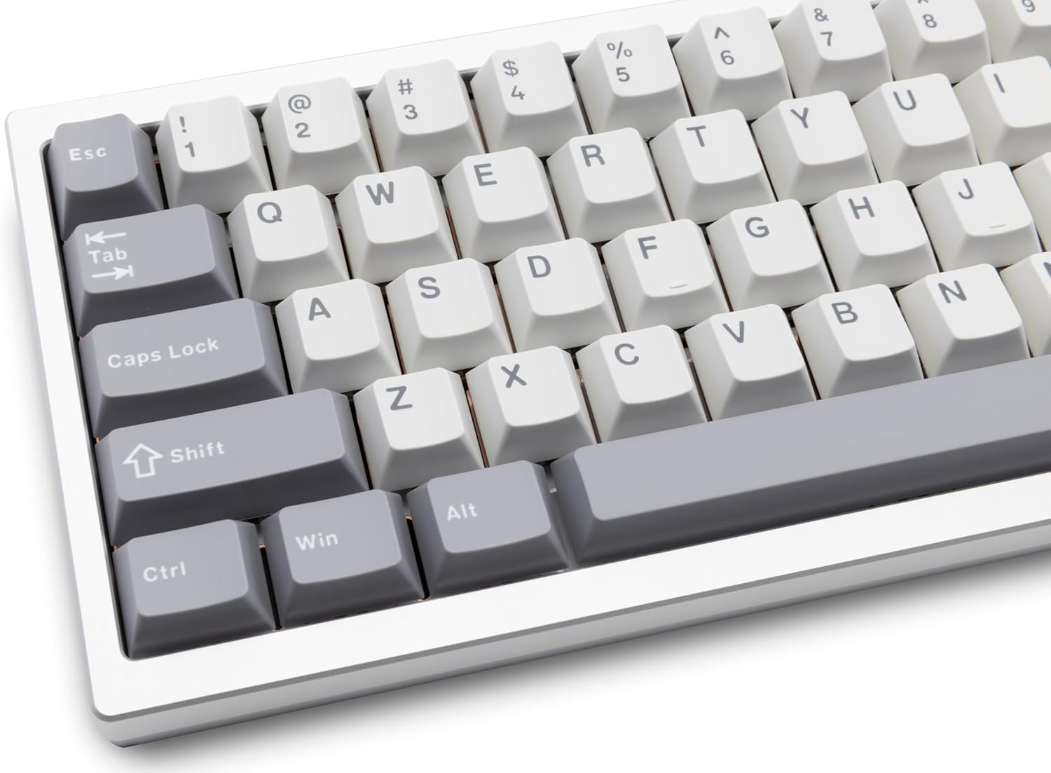KEEBMONKEY WOBKEY Zen 65 65% Quick Release Wireless Mechanical Keyboard with RGB, CNC Aluminum Case, Hot-Swappable, VIA Support, BT/2.4G/USB-C Gaming Keyboard for Mac/Windows (Ultra Silver)
