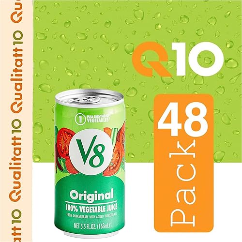 Miniatura 3 de V8 Original 48 Pack 100% Jugo Vegetal Caja de latas de 5.5 onzas líquidas QUALITATT 10