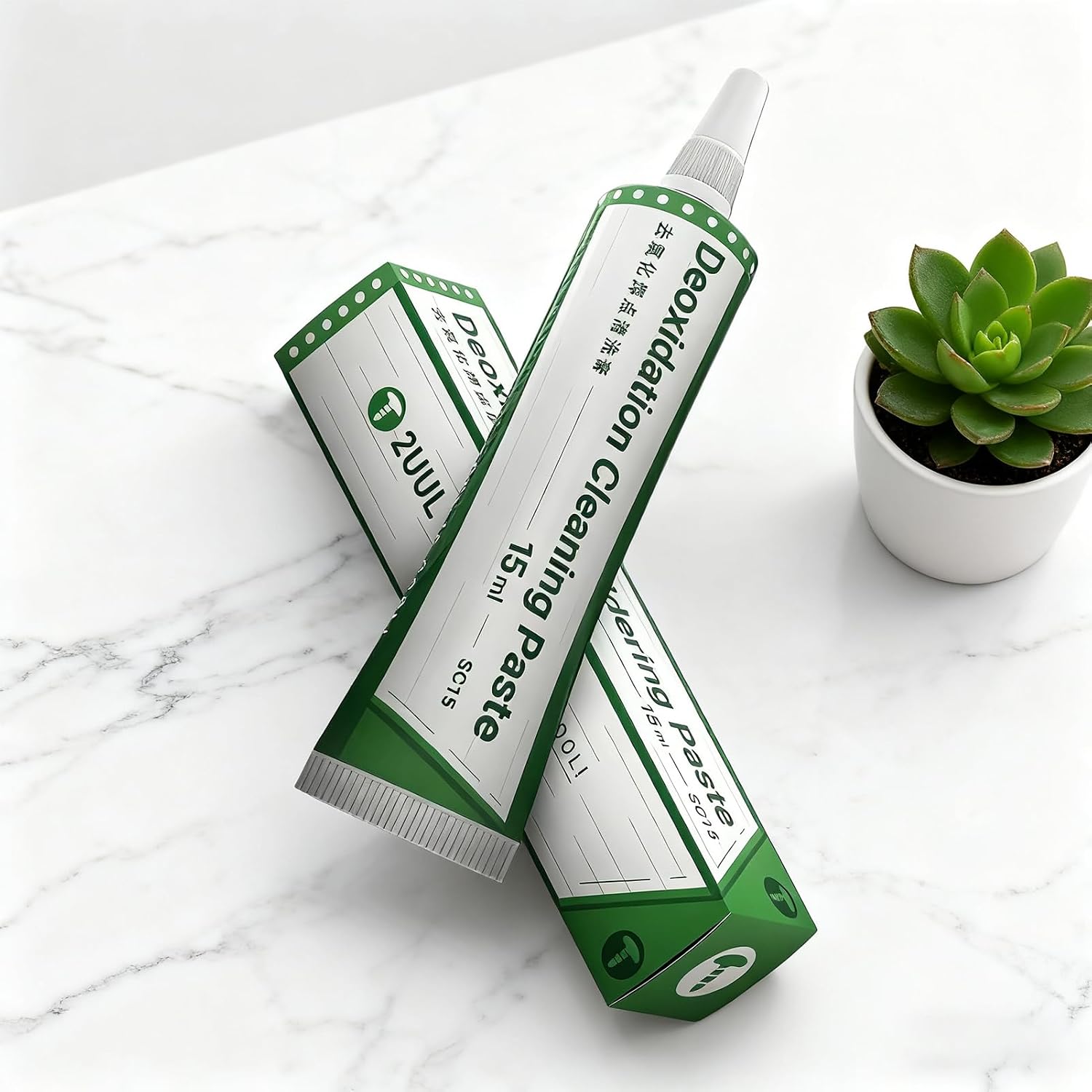 Soldering Paste 15ml Lead-Free Powerful No-Clean | Electronics Soldering Flux Paste for SMD Components Jewelry Making 3D Printer Rework Desoldering