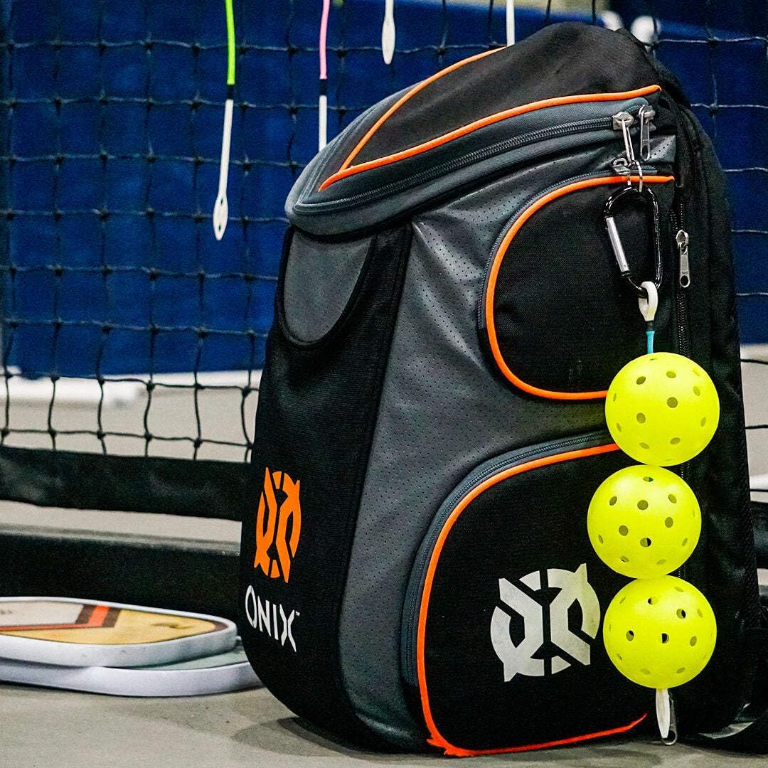 Pickle-Line, Pickleball Holder, Easy Ball Storage, Easy Ball Removal, Clip to Bag or Fence, No More Loose Pickleballs, Pickleline