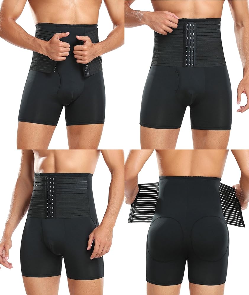 Boxer Acolchado Moldeador Para Hombre | Tela Coolon De Secado Rápido, Color Gris | Talla M